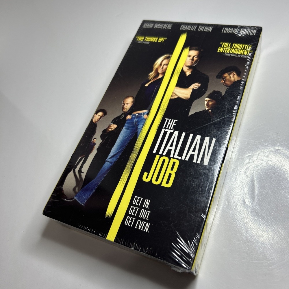 VTG The Italian Job Sealed VHS (2003) Paramount Mark Wahlberg